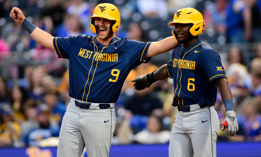 WVU Baseball star Grant Hussey and Skylar King