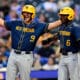 WVU Baseball star Grant Hussey and Skylar King