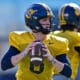WVU Football QB Garrett Greene at practice