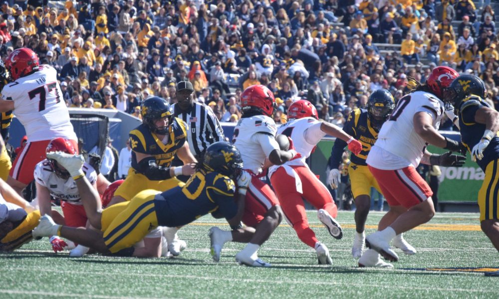 WVU Football defense against Cincinnati