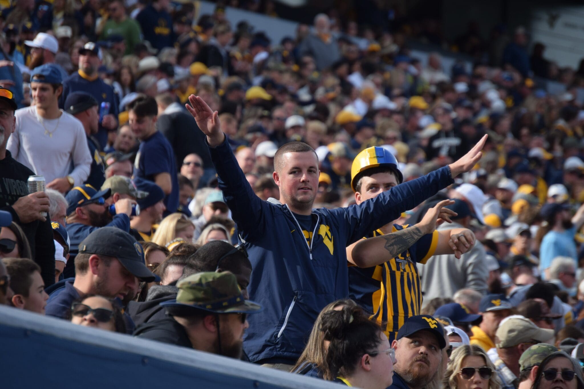 WVU Fans at Football Game