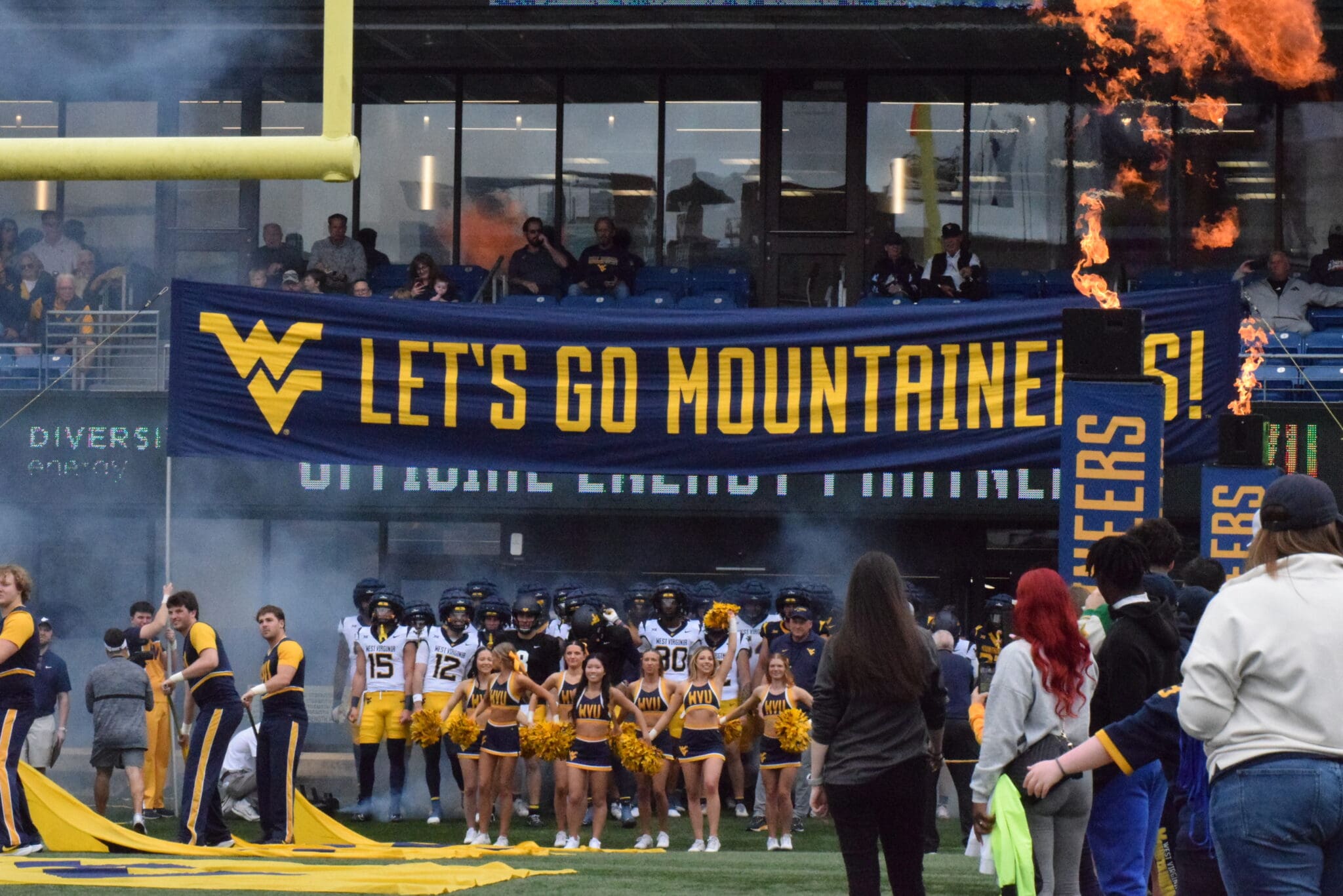 WVU Football enters field