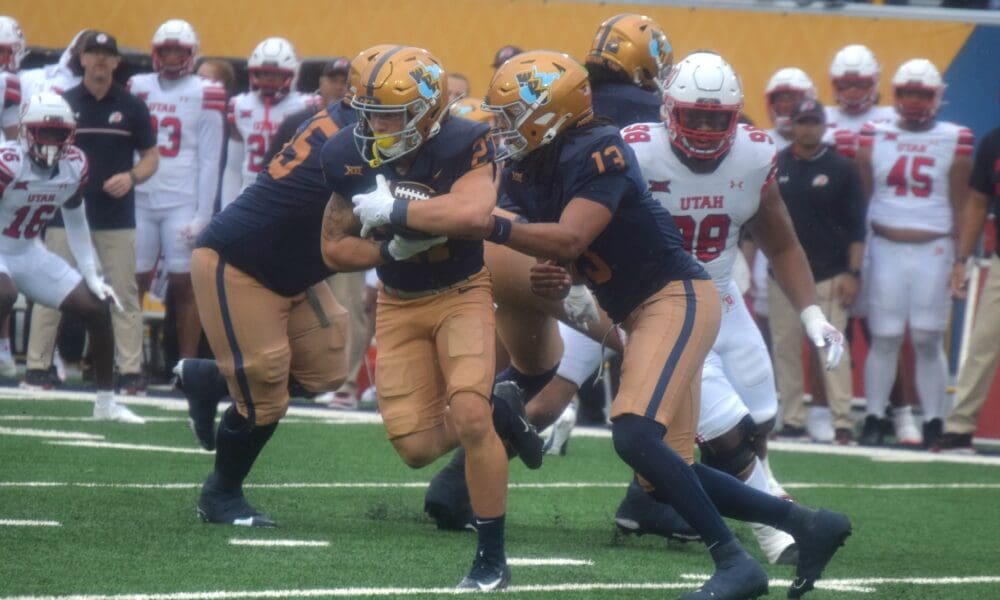 WVU Football Jaylen Henderson against Utah Throwback Uniform