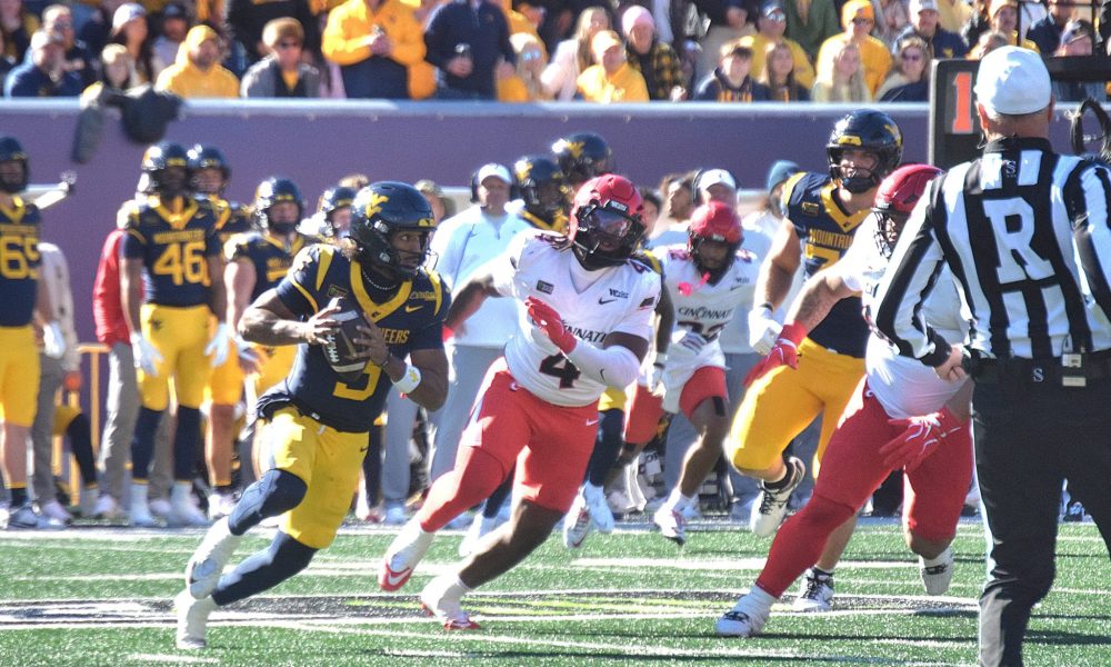 WVU Football QB Michael Hawkins Jr Versus Cincinnati