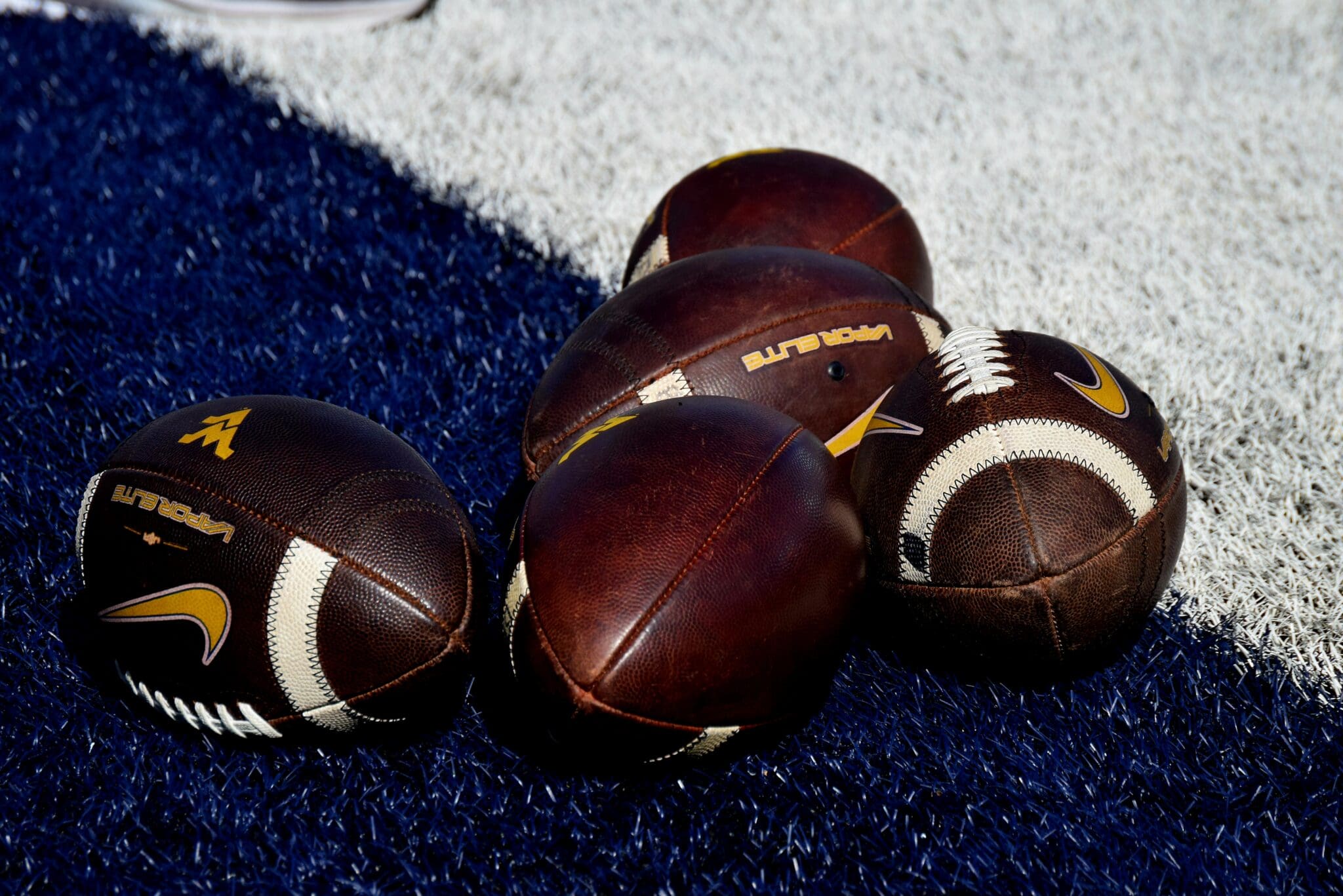 WVU Footballs stock
