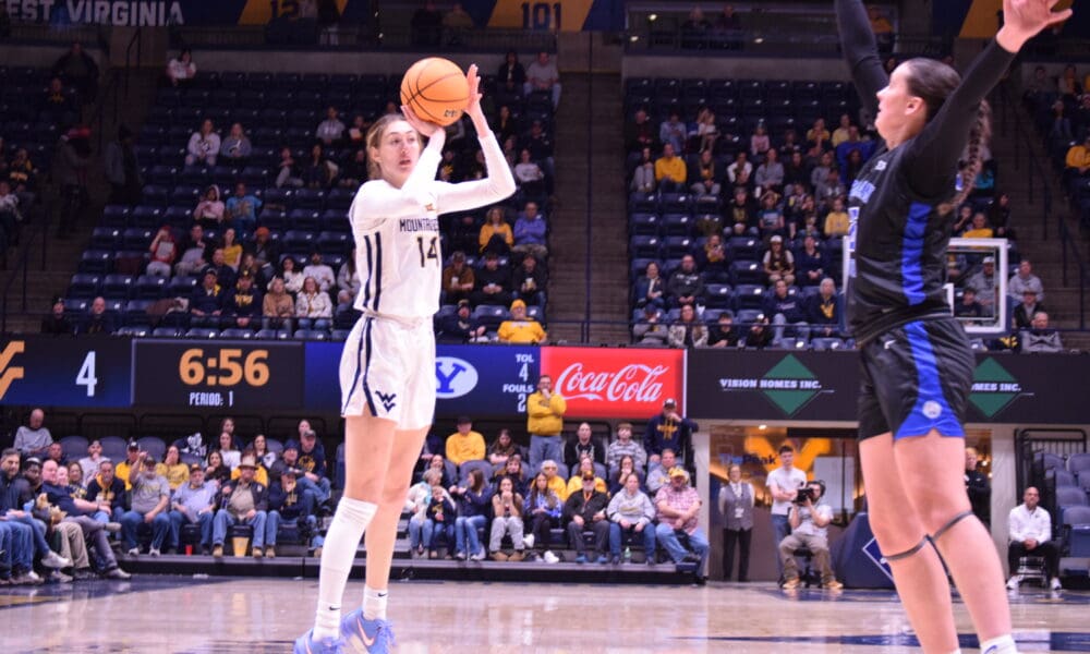 WVU women basketball against BYU