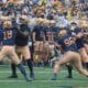 WVU Football players getting ready before Utah game