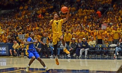 WVU Basketball Jasper Floyd against Pitt