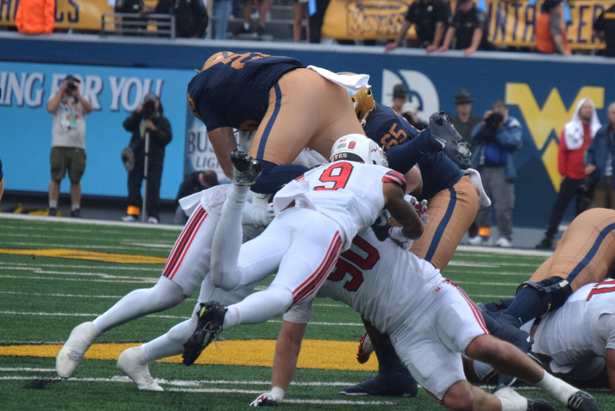 WVU Football RB Diore Hubbard versus Utah