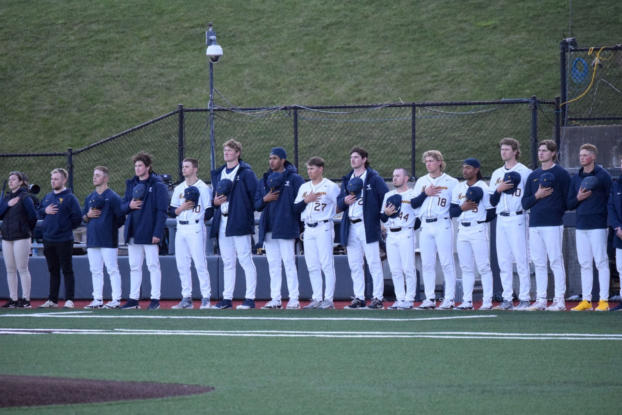 WVU Baseball Team Stock Photo