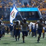 Dante Stills with flag