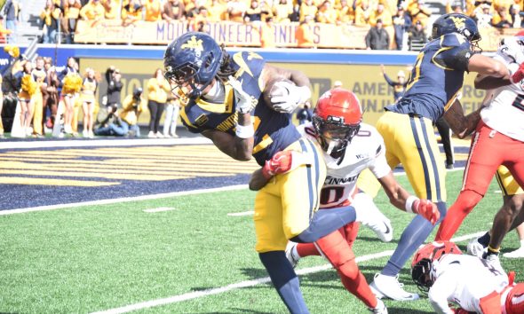 WVU Football WR DJ Epps Versus Cincinnati