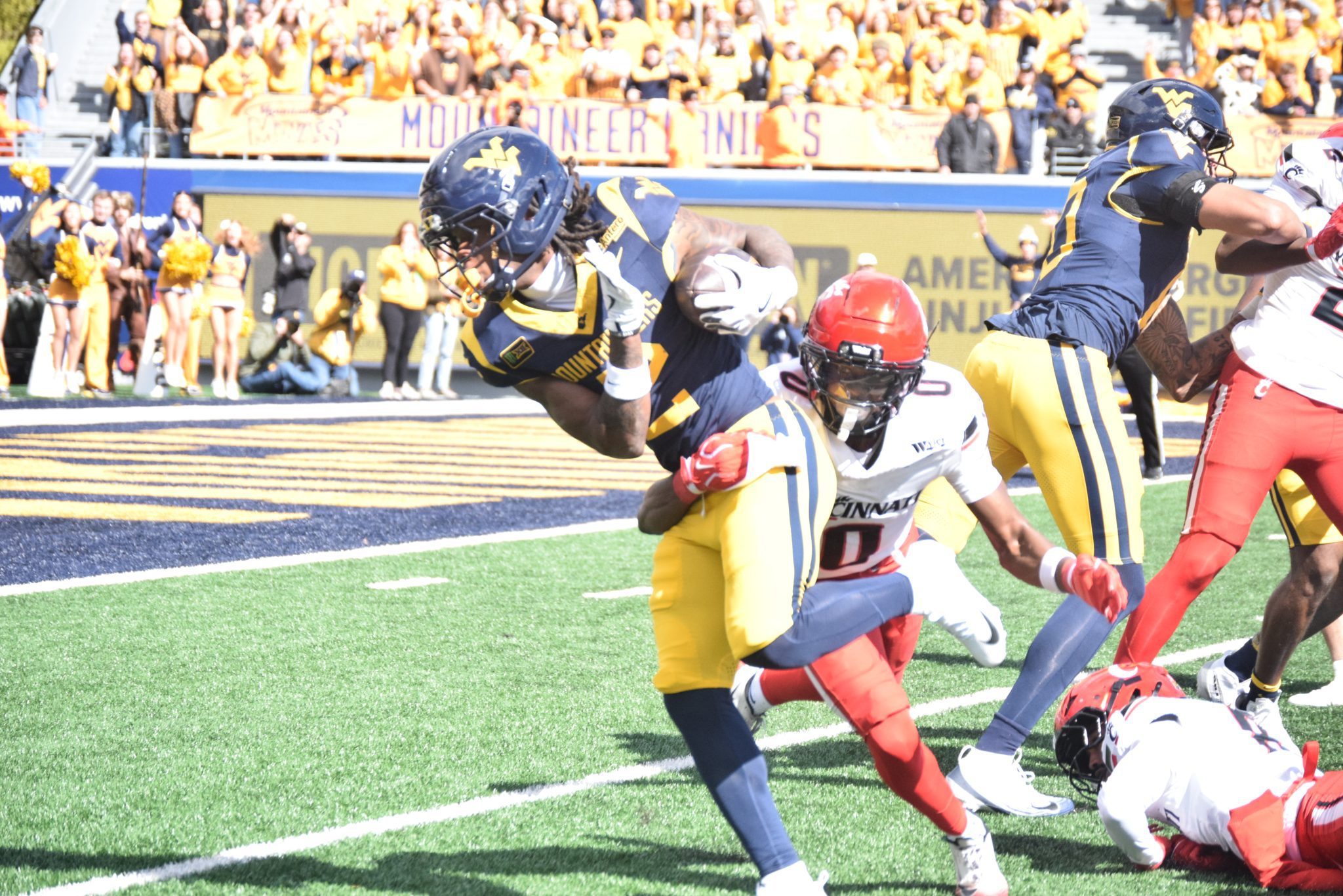 WVU Football WR DJ Epps Versus Cincinnati