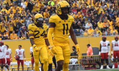 WVU Football DB Beanie Bishop leading the WVU defense