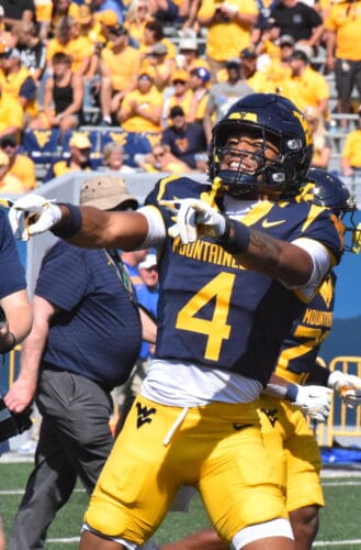 WVU Football WR Cam Vaughn