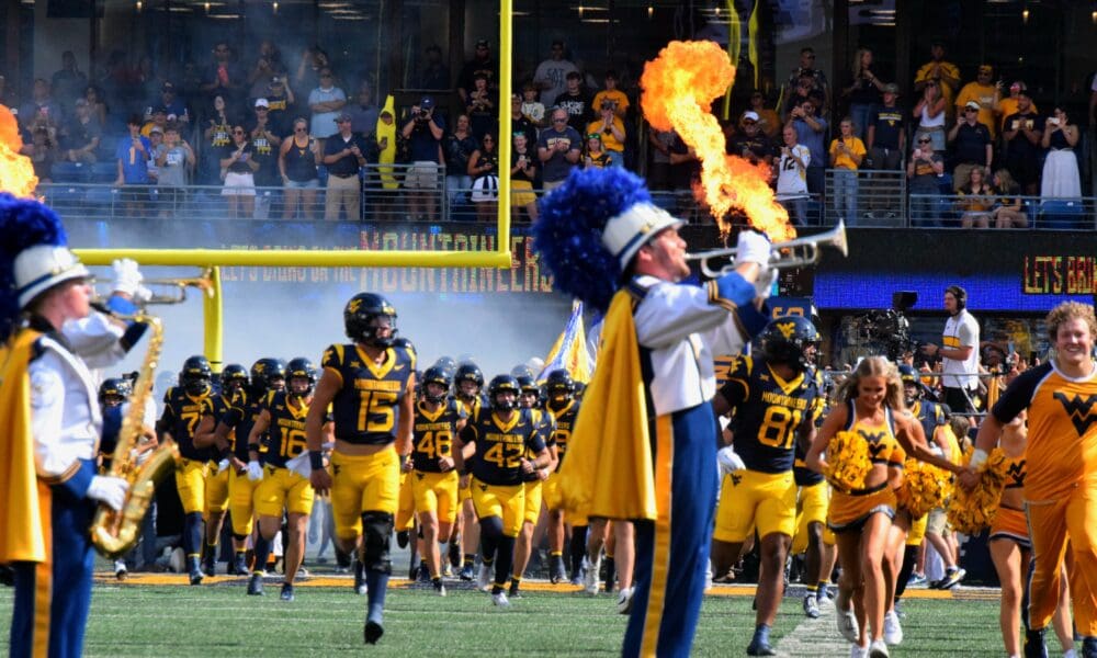 WVU Football intro on field STOCK