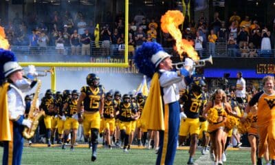 WVU Football intro on field STOCK