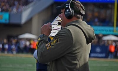 WVU Football HC Rich Rodriguez calling plays