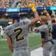 WVU Football WR Rodney Gallagher and Garrett Greene