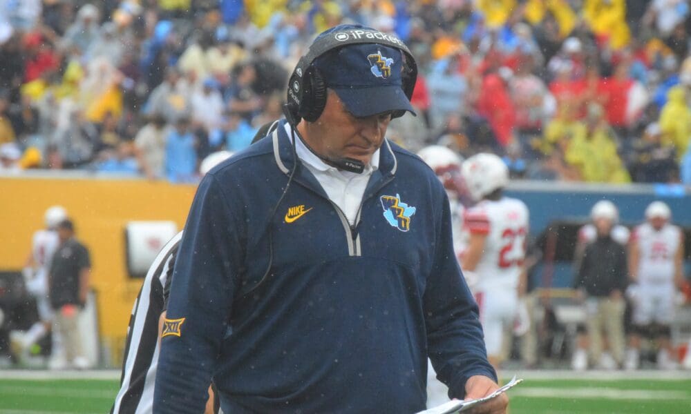 WVU Football Head Coach Rich Rodriguez 1965 throwback gear