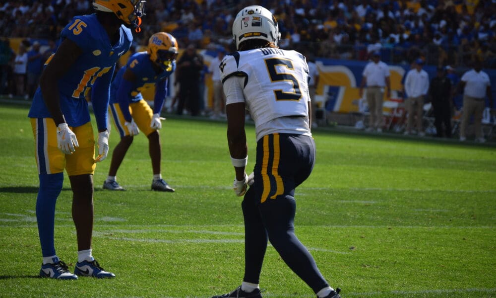 WVU Football WR Jaden Bray against Pitt