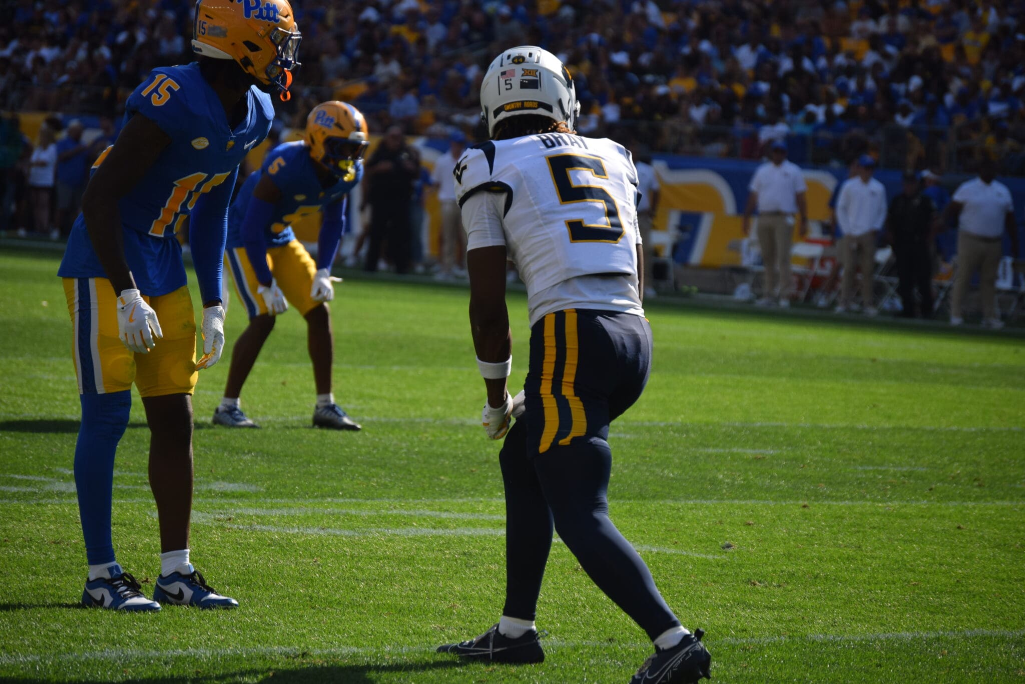 WVU Football WR Jaden Bray against Pitt