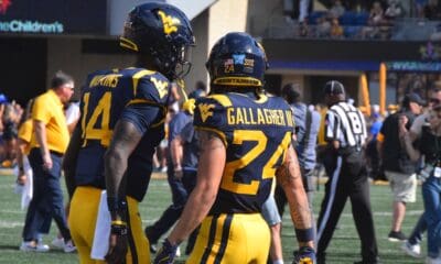 WVU Football QB Kahlil Wilkins and WR Rodney Gallagher