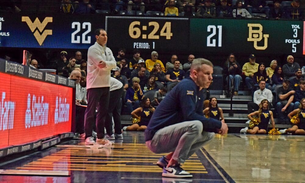 WVU Basketball HC Ross Hodge and Baylor HC Scott Drew