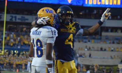 WVU Football WR Cam Vaughn against Pitt