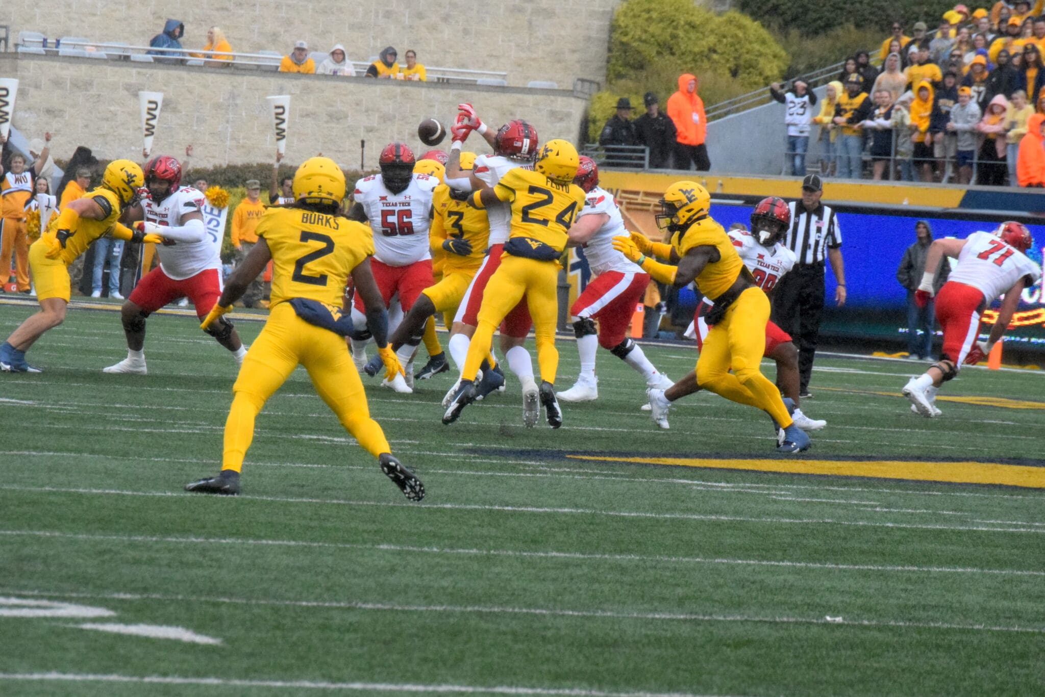 WVU Football Aubrey Burks and WVU Defense