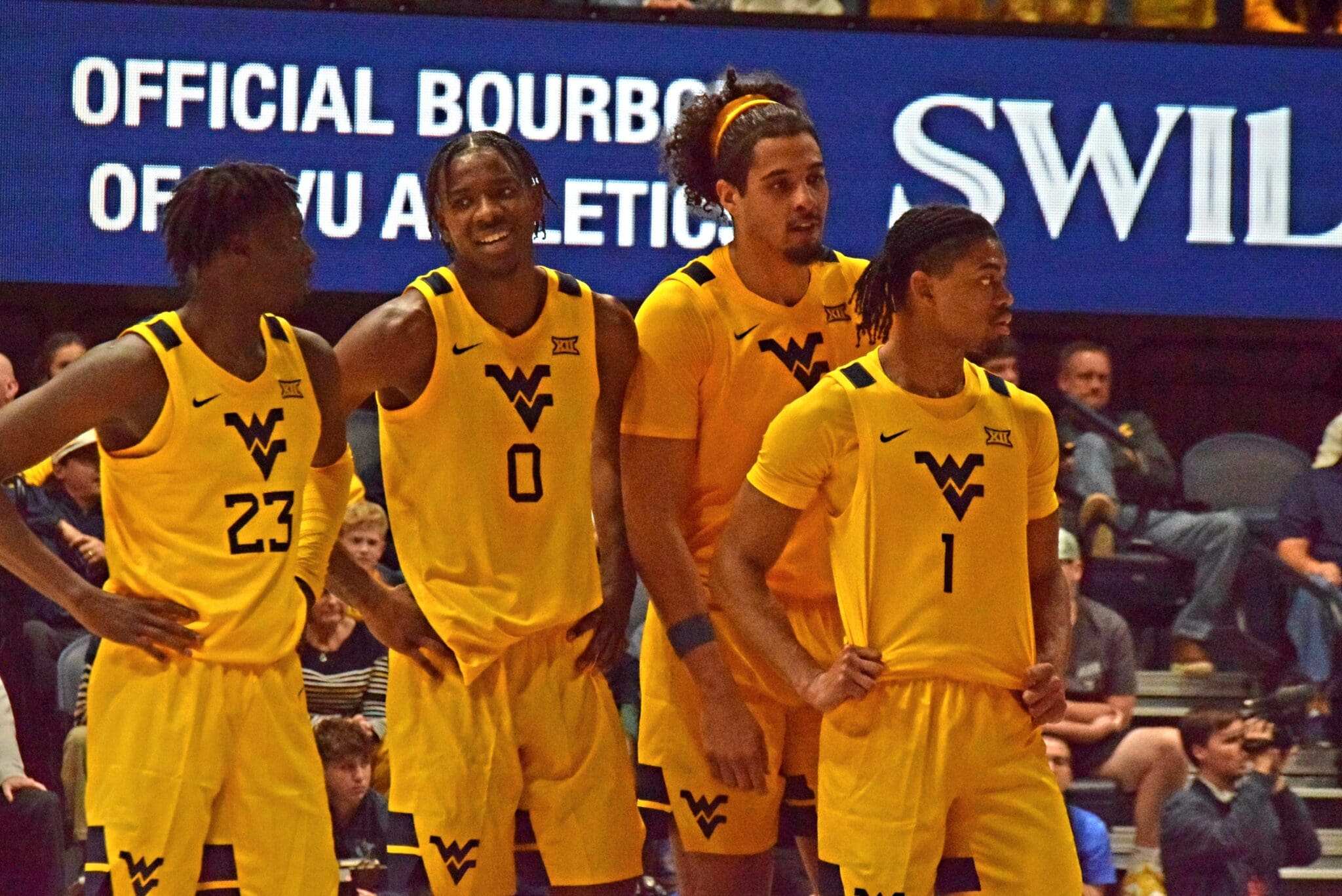 WVU Basketball group of players