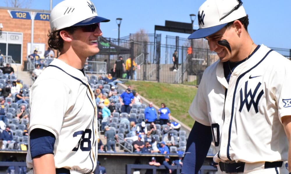 WVU Baseball players smiling