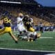 WVU Football TE Jacob Barrick against Pitt