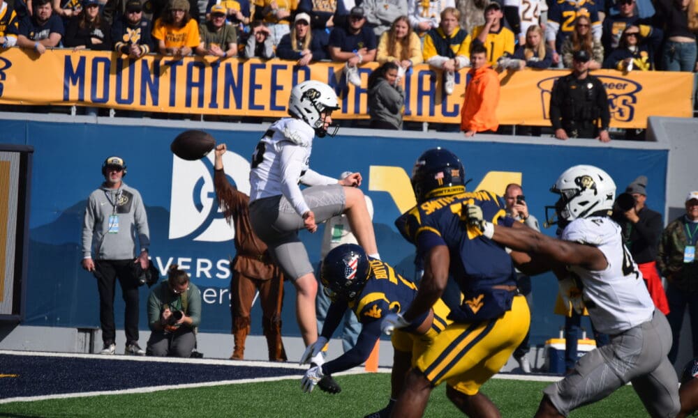 WVU Football blocked punt against Colorado