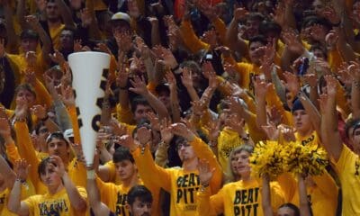 WVU Fans at basketball game