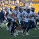 WVU Football team with Garrett Greene