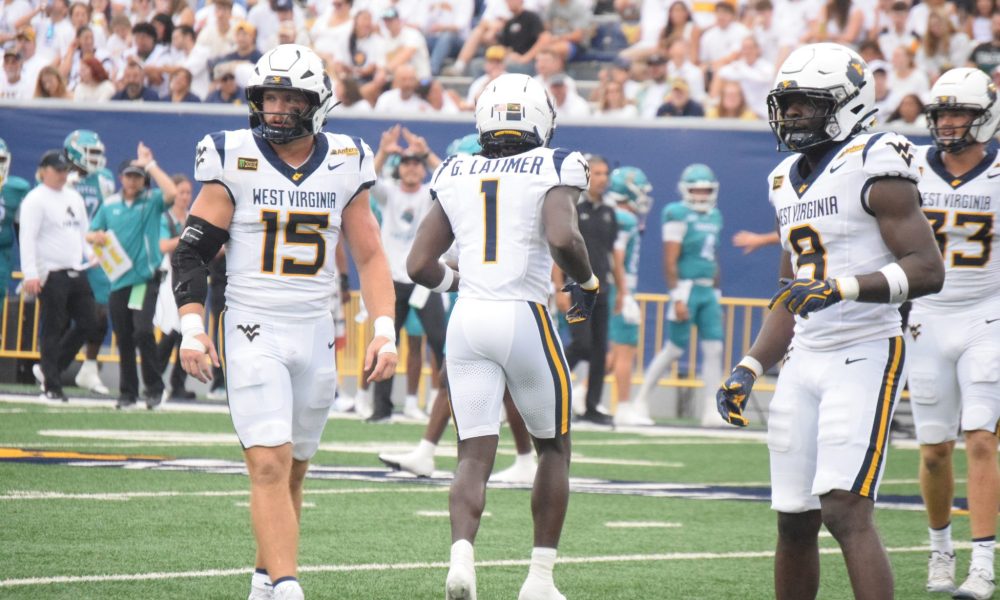WVU Football LB Ben Cutter and Geimere Latime