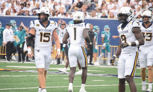 WVU Football LB Ben Cutter and Geimere Latime