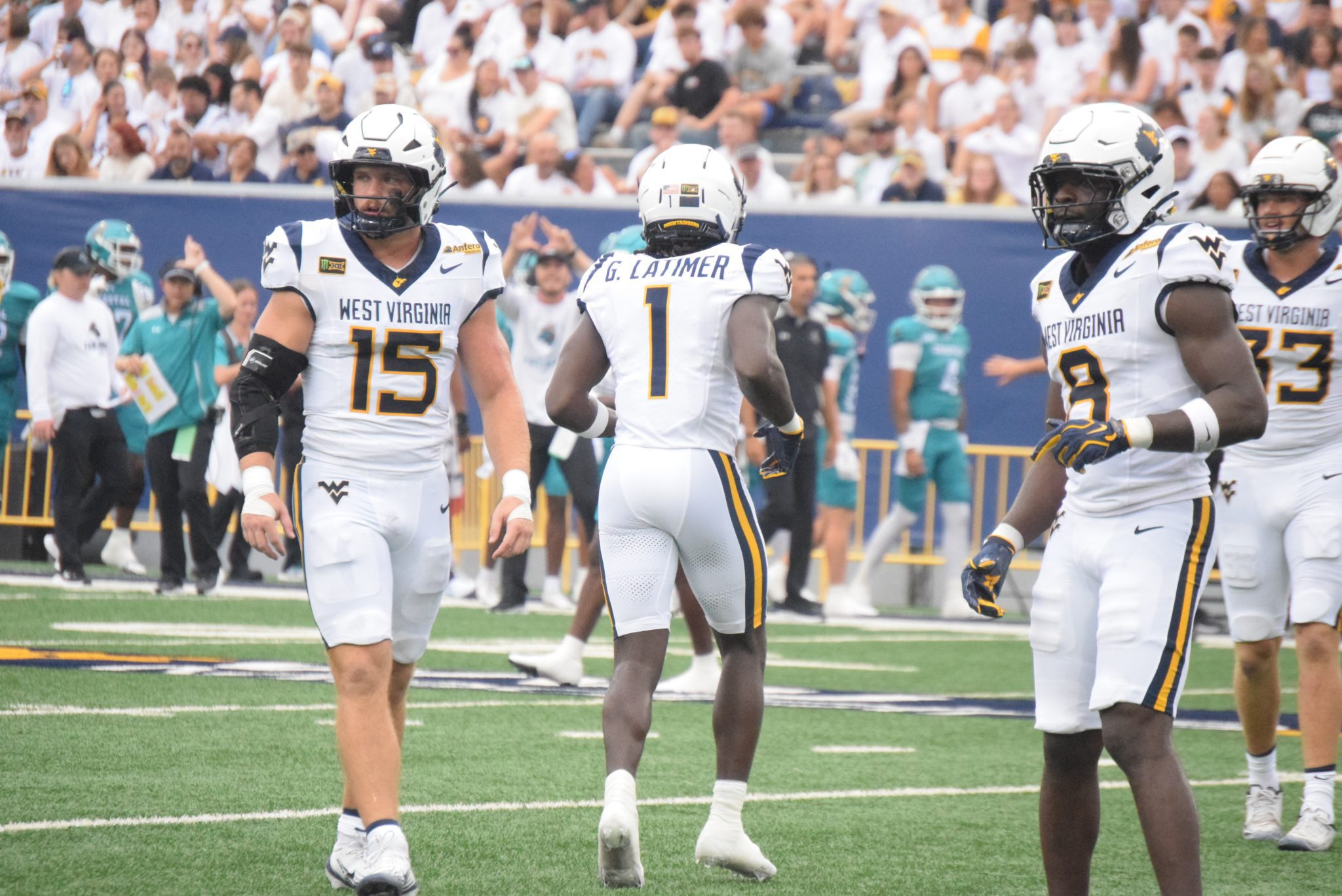 WVU Football LB Ben Cutter and Geimere Latime