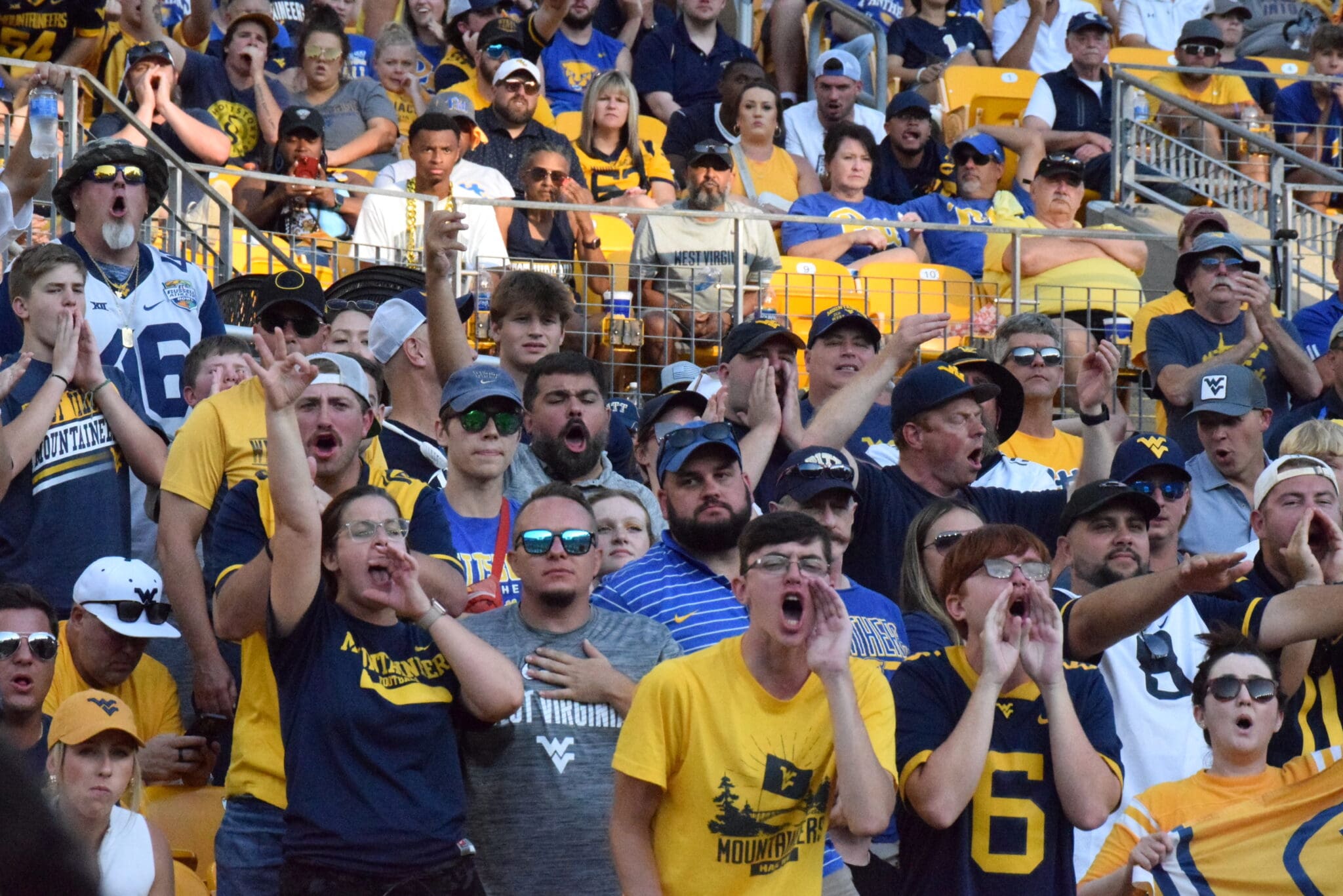 WVU Football fans at Pitt