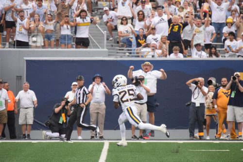 WVU Football WR Armoni Weaver-Bomar scores touchdown