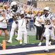 WVU Football celebrates touchdown