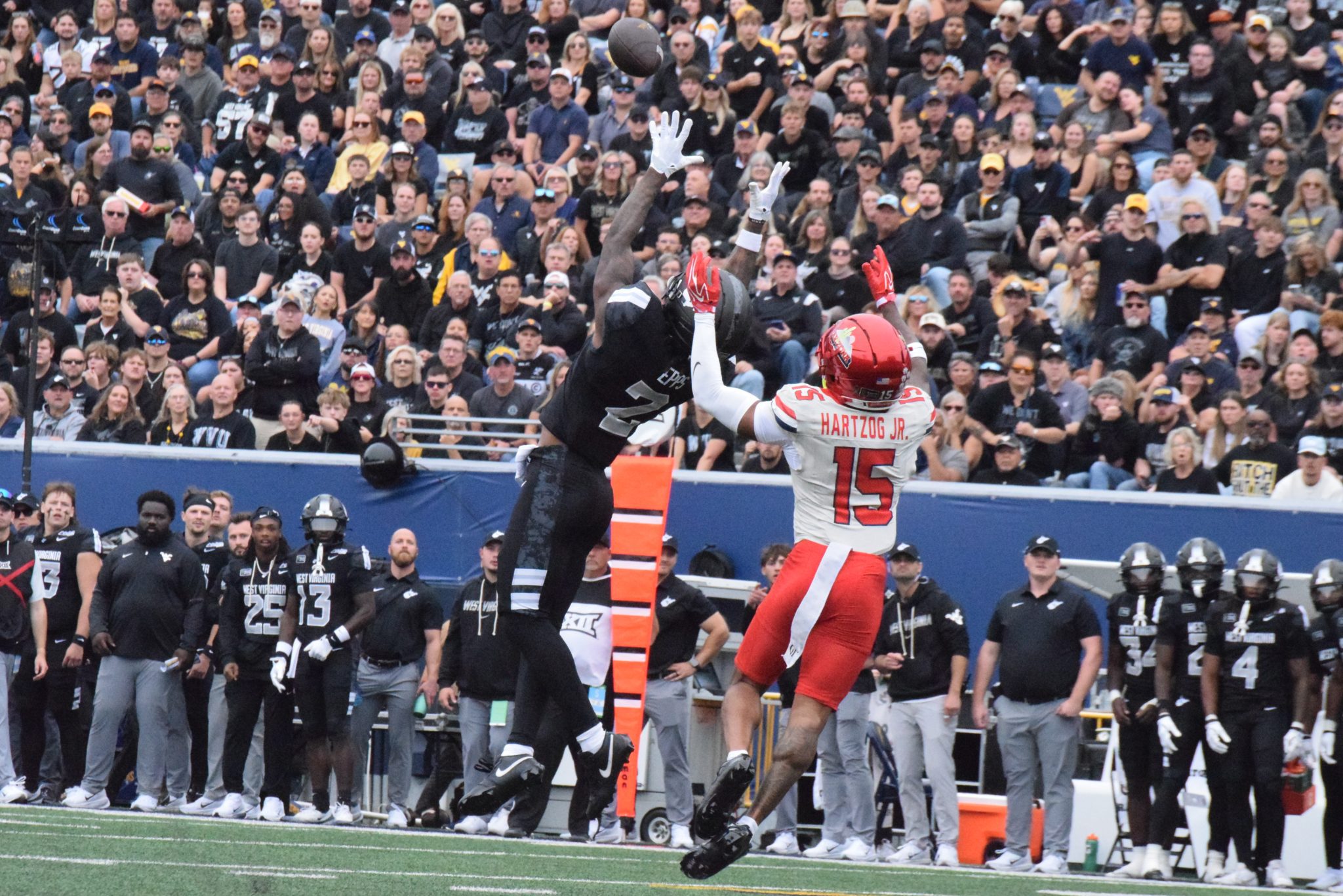WVU Football WR DJ Epps Versus Arizona