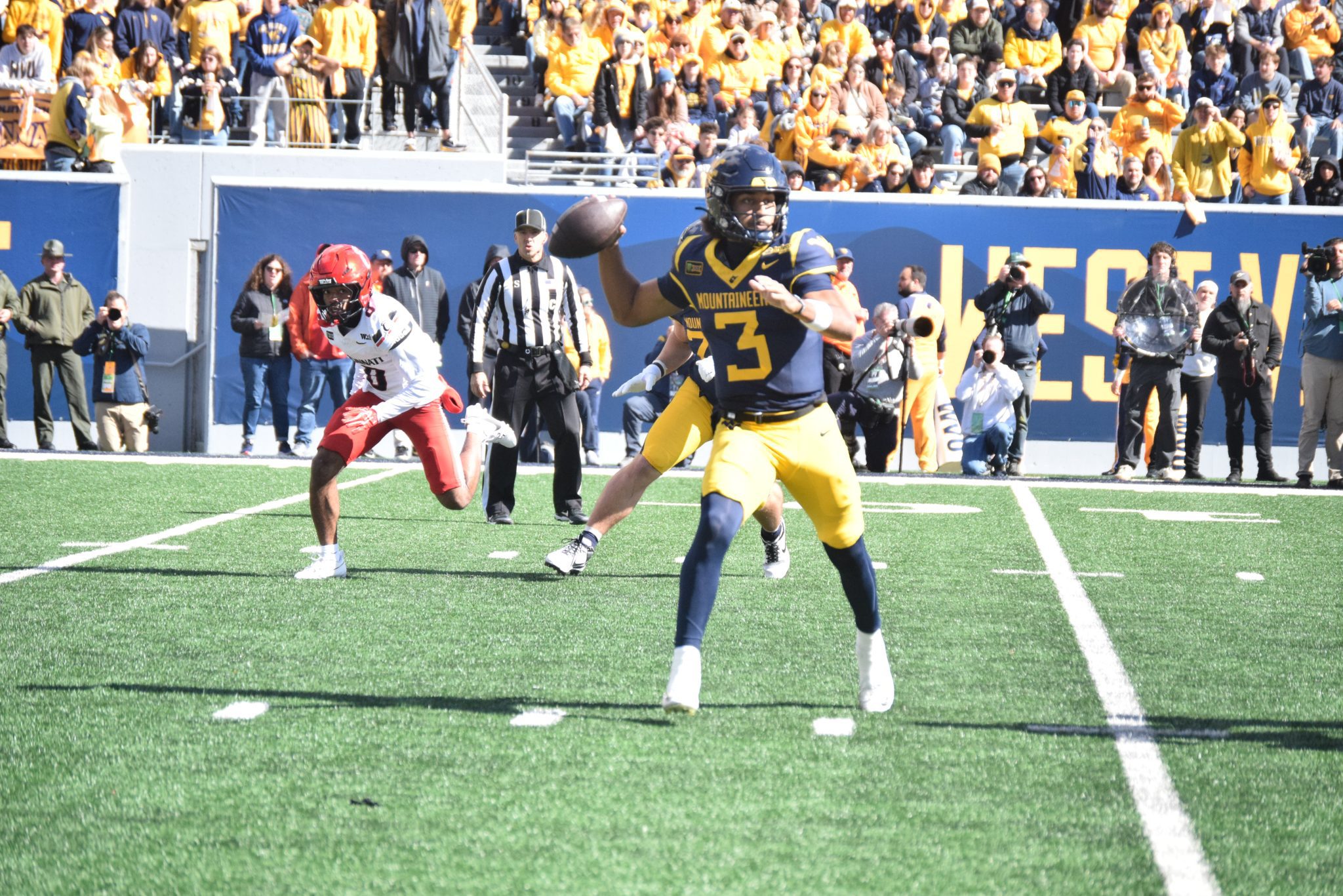 WVU Football QB Mike Hawkins