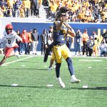 WVU Football QB Michael Hawkins Jr. Throws the Ball