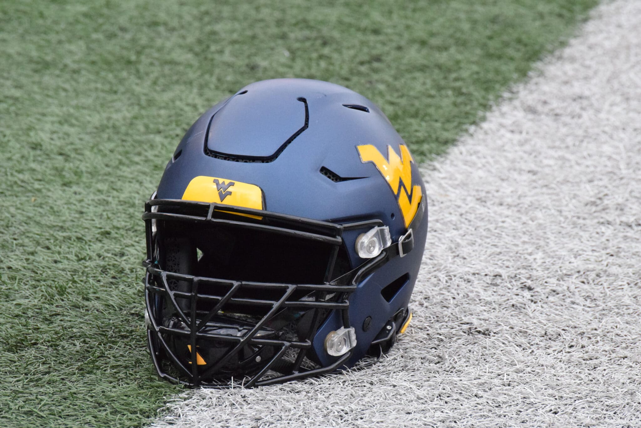 WVU Football helmet stock