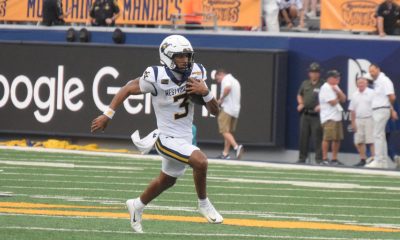 WVU Football QB Michael Hawkins Jr. Runs the ball
