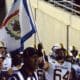 Entrance WV Flag by WVU football OL Wyatt Milum