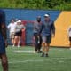 Neal Brown at practice