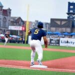 WVU Baseball Armani Guzman at Meritus Park